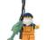 # Figurka # LEGO # Seria 3 # Wędkarz / Rybak #