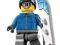 LEGO 8805 MINIFIGURKI SERIA 5 SNOWBOARDZISTA+GRATI