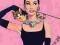 Audrey Hepburn (Pink) - plakat 40x50 cm