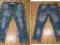 Bershka spodnie spodenki jeansy acid 3/4 32 xxs