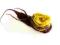 Filcowana broszka - miodowo-brązowy kwiat