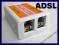 rozdzielacz SPLITER ADSL adapter modem Internet FV