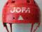 JOFA czerwony kask ochraniacz hokejowy regulacja