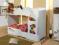 Świetne łóżko piętrowe Baby Duo białe dla dzieci