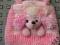 torebeczka dla dzieci różowa pluszowa z pieskiem