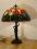 Tiffany styl Lampa witrażowa gabinetowa Tulipany40