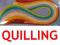 + Quilling PASKI DO QUILLINGU 5/297mm 320szt MIX