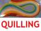 + Quilling PASKI DO QUILLINGU 4/297mm 320szt MIX