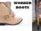 WORKER BOOTS militarne trapery MO27i beżowe 39