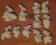 Rodzina zajączków 11 drobnych figurek do malowania
