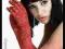 sexy CZERWONE JAK FERRARI KORONKOWE RĘKAWICZKI