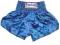 TWINS Plain Blue Spodenki Muay Thai -XL-