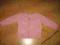 różowy sweterek dla dziewczynki w rozm 80