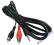 kabel Jack 3.5mm x 2RCA , 1.2m, nowy !!!