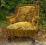 Fotel pikowany z oryginalną tapicerką