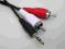 Kabel audio miniJack - 2xRCA (Chinch) - 5m (522)