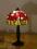 Tiffany styl Lampa witrażowa gabinet Maki 22