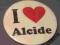 Przypinka Button I love Alcide True Blood Czysta K