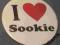 Przypinka Button I love Sookie True Blood Czysta K