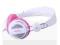 WESC słuchawki białe różowe OLDSCHOOL różowo biel