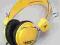 WESC oldschool słuchawki słuchawy Żółte czarne