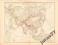 AZJA, TYBET, CHINY, NEPAL, MONGOLIA mapa z 1890 r.