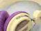WESC oldschool słuchawki słuchawy Beżowo fioletowe