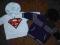 2 bluzy H&M superman i F&F sweterkowa