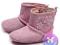 NEXT Różowe Kozaczki Flower 6-12m (2UK) WYPRZEDAŻ