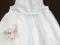 Śliczna haftowana sukienka Disney,biała, 3-6m,BDB