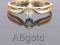 ABgold pierścionek zaręczynowy z brylantem 0,05ct