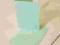 BAZA KARTY + KOPERTA pastelowa zieleń 10.5x14.8cm