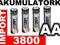 1x ABCELL AKUMULATORKI 3800 mAh R6 AA SUPER CENA