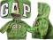 GAP Bluza zielona z dużym logiem kaptur kol 2010