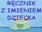 Ręcznik IMIENIEM metryką Prezent Chrzest Narodziny