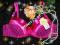 ELEGANCKI SATYNOWY ~PUSH-UP~ MALINOWY+CZERŃ ~ 75 B