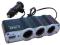 ROZGAŁĘZIACZ GNIAZDA ZAPALNICZKI  3 + USB 12V 24V