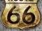 ROUTE 66 (golden sign) - plakat 61x91,5 cm