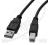 Kabel np drukarki USB 2.0 A-B 1.8m czarny (134-1.