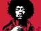 Jimi Hendrix (Czerwony) - plakat 61x91,5 cm