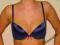 ESOTIQ stanik push up granatowy C75 jak nowy