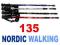 KIJE NORDIC WALKING * ALU 80 - 135 CM * 4 KOLORY |