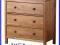 Komoda 3 szuflady IKEA SKOGHALL / LEKSVIK drewno