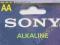 Baterie Alkaliczne AA LR6 LR06 SONY 4szt !!!!