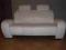 sofa 2,5 i fotel z zagłówkami biała skóra natural