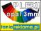 PLEXI Opal EX - FORMATKI grubość 3mm