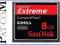 SanDisk karta Compact Flash Extreme 8GB Sklep FV