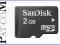 SanDisk karta microSD 2GB Wawa FV Odb. osob