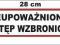 Nieupoważnionym Wstęp Wzbroniony NAKLEJKA 28x8cm !