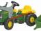 TRAKTOR ROLLY TOYS KID JOHN DEERE PRZYCZEPA ŁYŻKA